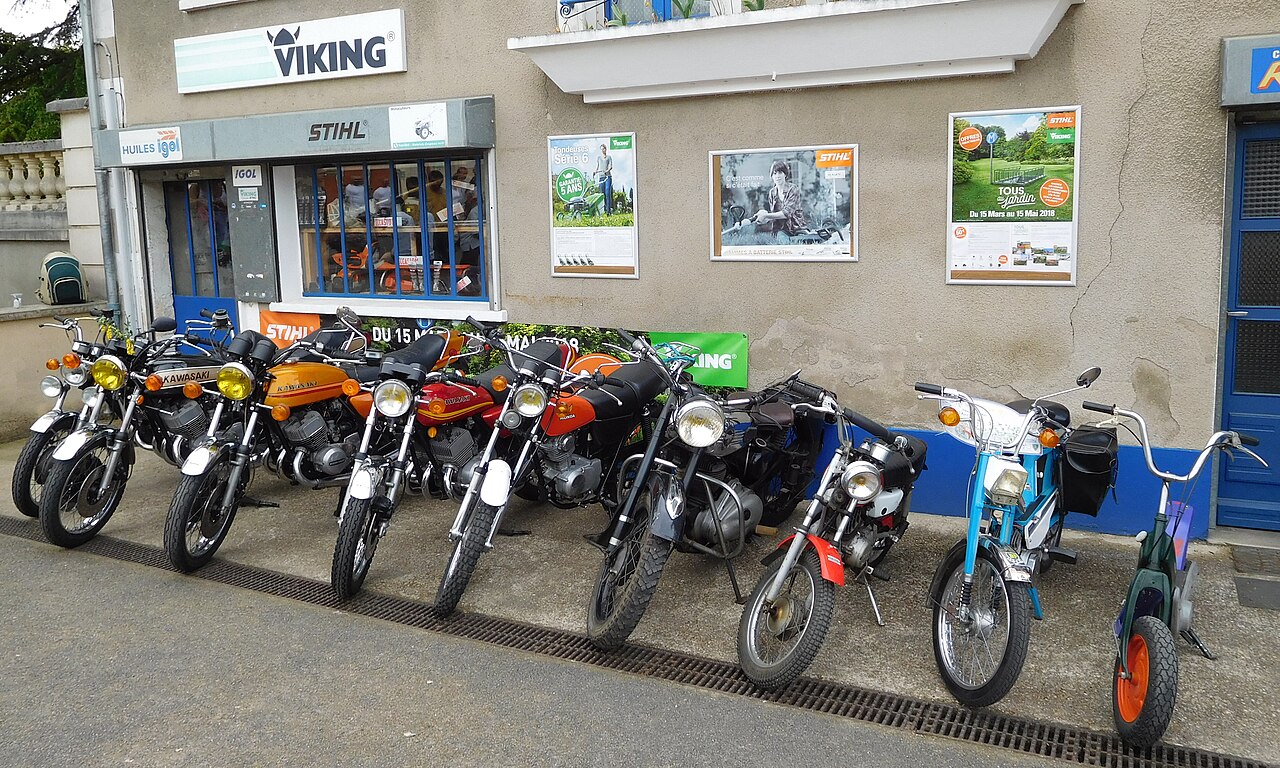 Taller de motos en Francia