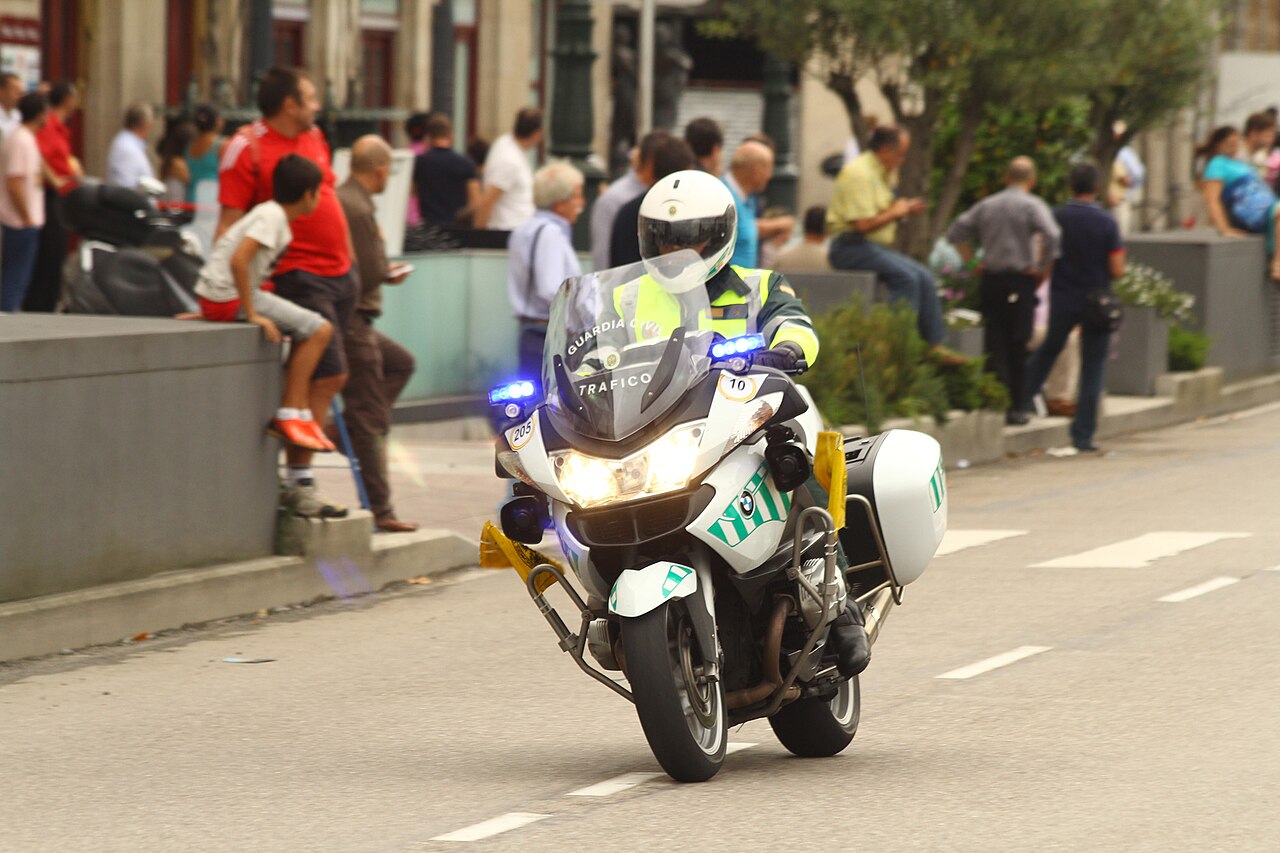 Motorista de la Guardia Civil