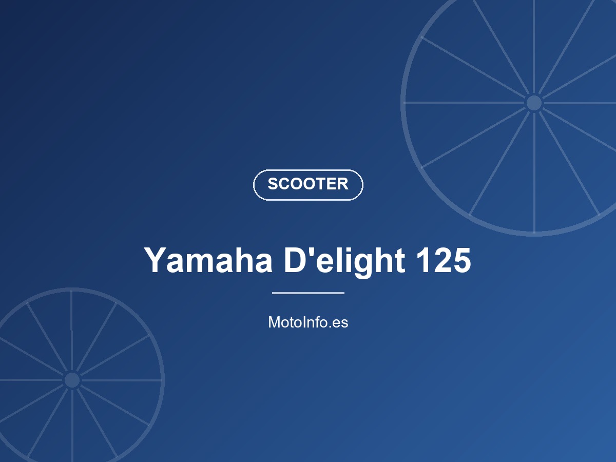 Yamaha D’elight 125: precio, ficha técnica y coste anual